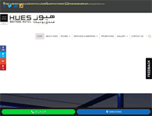 Tablet Screenshot of hueshotels.com